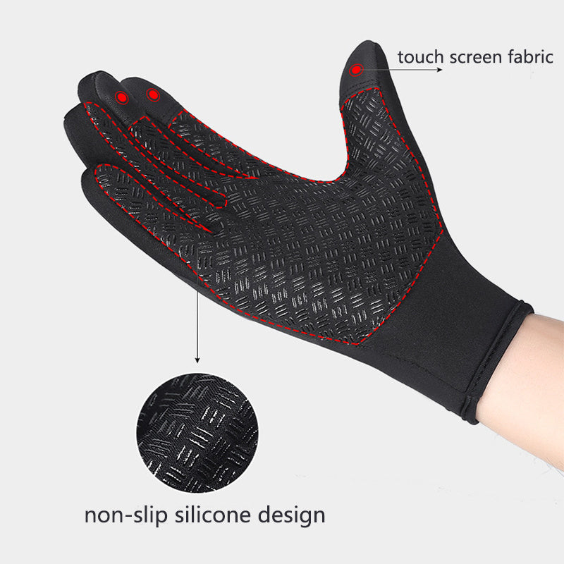 FrostTek™ Thermal Touch Gloves – Waterproof, Windproof & Touchscreen-Ready