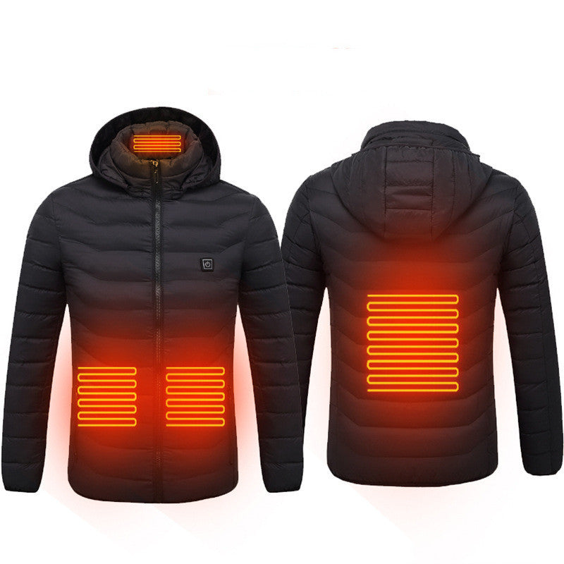 FrostTek™ Heated Jacket – USB Electric Thermal Coat for Men | Winter Warm Cotton Vest