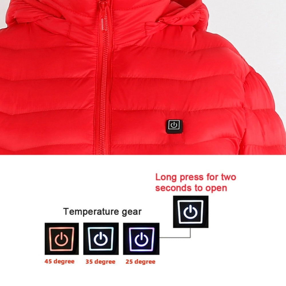 FrostTek™ Heated Jacket – USB Electric Thermal Coat for Men | Winter Warm Cotton Vest