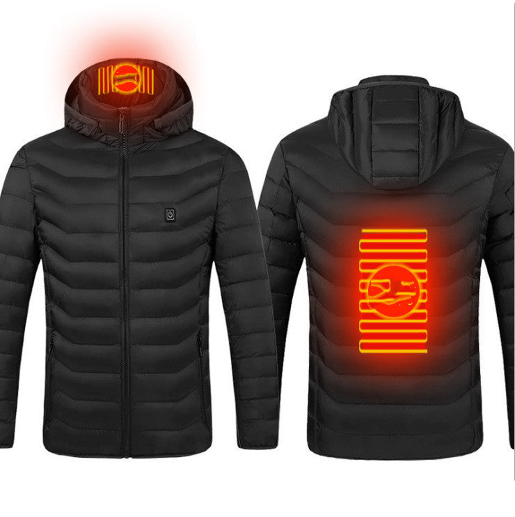 FrostTek™ Heated Jacket – USB Electric Thermal Coat for Men | Winter Warm Cotton Vest