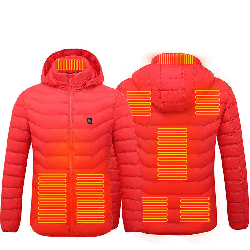 FrostTek™ Heated Jacket – USB Electric Thermal Coat for Men | Winter Warm Cotton Vest