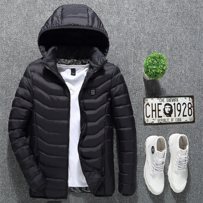 FrostTek™ Heated Jacket – USB Electric Thermal Coat for Men | Winter Warm Cotton Vest