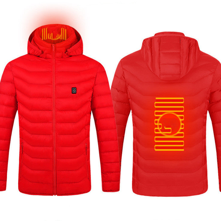FrostTek™ Heated Jacket – USB Electric Thermal Coat for Men | Winter Warm Cotton Vest