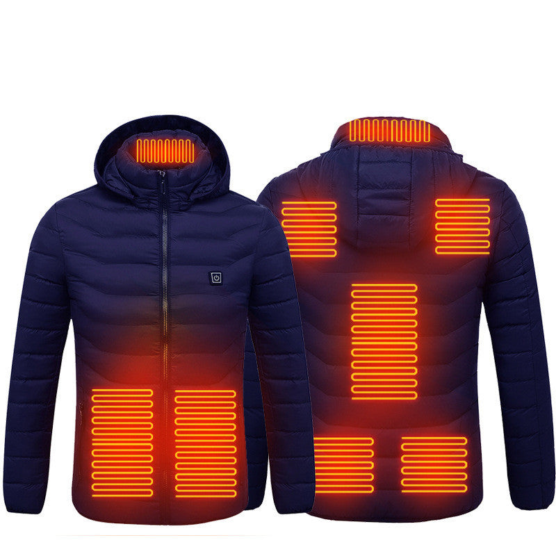 FrostTek™ Heated Jacket – USB Electric Thermal Coat for Men | Winter Warm Cotton Vest