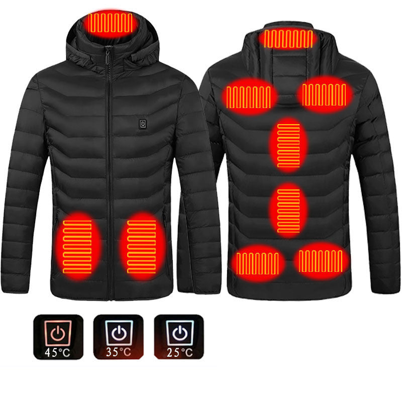 FrostTek™ Heated Jacket – USB Electric Thermal Coat for Men | Winter Warm Cotton Vest