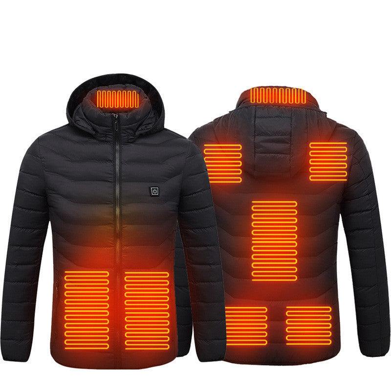 FrostTek™ Heated Jacket – USB Electric Thermal Coat for Men | Winter Warm Cotton Vest